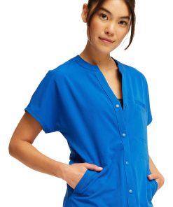 Cherokee Clearance Women's Mandarin Collar Snap Front Scrub Top 9 Cherokee Clearance Women's Mandarin Collar Snap Front Scrub Top -Silverts-shop 4 ck ck696a clearance 650