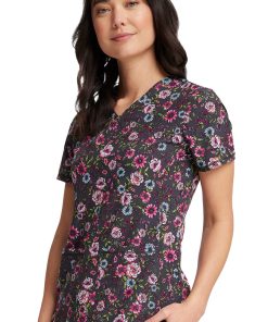 Cherokee Women's Romantic Garden Print Scrub Top 5 Cherokee Women's Romantic Garden Print Scrub Top -Silverts-shop 4 ck ck703 print 650