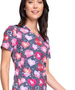 Cherokee Clearance Women's Dog Is Love Print Scrub Top -Silverts-shop 4 ck ck703 printclearance 650