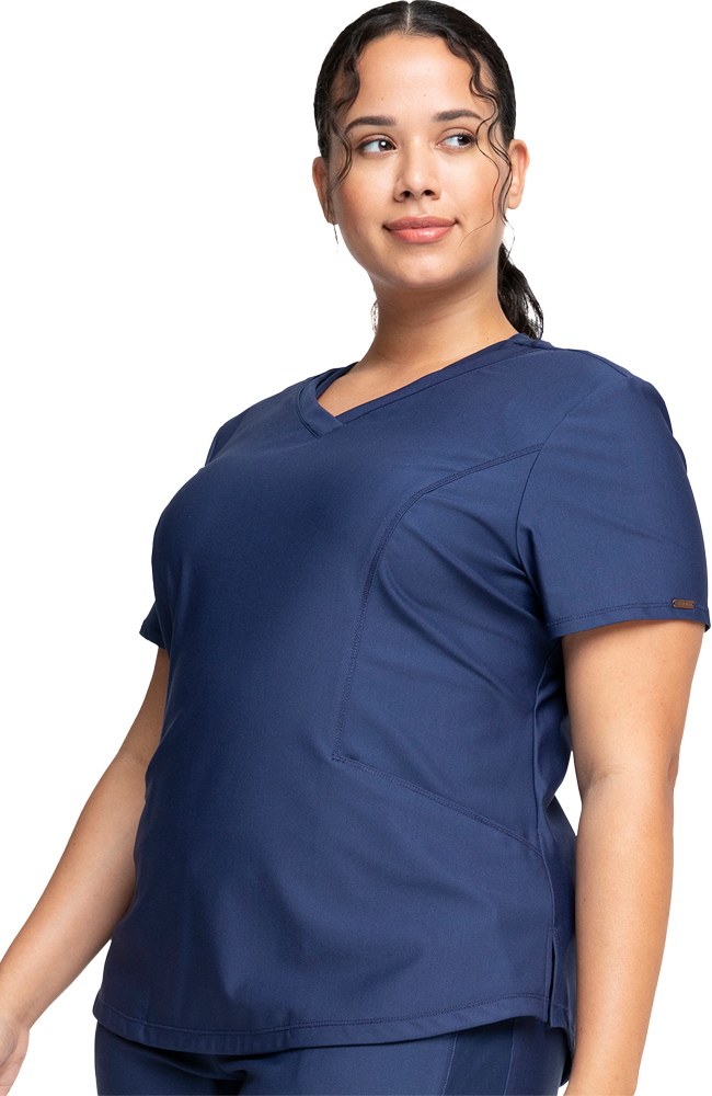 Cherokee Clearance Women's Shirttail Hem Scrub Top 6 Cherokee Clearance Women's Shirttail Hem Scrub Top - Image 4