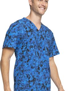 Cherokee Clearance Men's Paint That Grand Print Scrub Top 5 Cherokee Clearance Men's Paint That Grand Print Scrub Top -Silverts-shop 4 ck ck920 printclearance 650 1