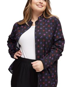 Heartsoul Women's Packable I Run This Castle Print Jacket -Silverts-shop 4 ck hs331 print 650