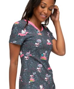 Heartsoul Clearance Women's Kawaii Vacation Print Scrub Top -Silverts-shop 4 ck hs714 printclearance 650