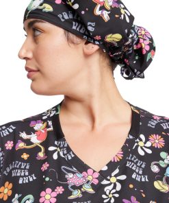 Cherokee Women's Positive Vibes Print Bouffant Scrub Hat -Silverts-shop 4 ck tf514 print 650 1