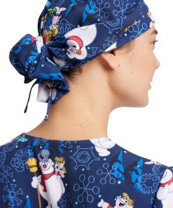 Cherokee Women's Stay Frosty Print Bouffant Scrub Hat -Silverts-shop 4 ck tf514 print 650 2