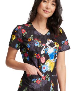 Cherokee Women's Just One Apple Print Scrub Top 5 Cherokee Women's Just One Apple Print Scrub Top -Silverts-shop 4 ck tf614 print 650