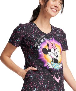 Cherokee Women's My Bright Future Print Scrub Top -Silverts-shop 4 ck tf626 print 650