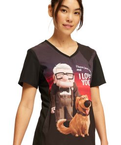 Cherokee Women's Dug The Dog Print Scrub Top 5 Cherokee Women's Dug The Dog Print Scrub Top -Silverts-shop 4 ck tf627 print 650