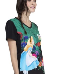 Cherokee Clearance Women's Wonderland Alice Print Scrub Top 5 Cherokee Clearance Women's Wonderland Alice Print Scrub Top -Silverts-shop 4 ck tf627 printclearance 650 5