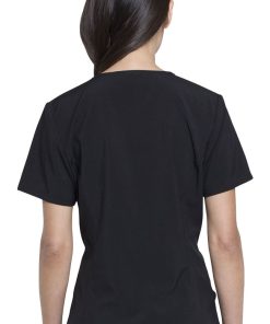 Cherokee Clearance Women's V-Neck Knit Panel Trolls Print Scrub Top -Silverts-shop 4 ck tf627 printclearance 650 7