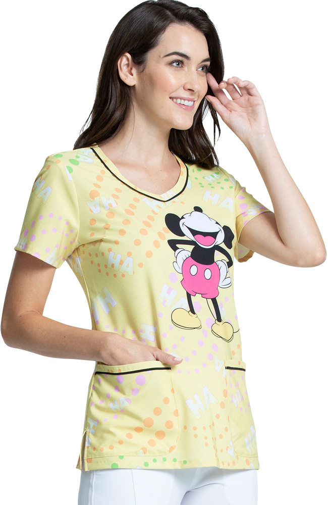 Clearance Women's Ha Ha Print Scrub Top Cherokee Clearance Women's Ha Ha Print Scrub Top -Silverts-shop 4 ck tf634 printclearance 650