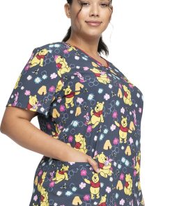 Cherokee Clearance Women's Bee's Knees Print Scrub Top 5 Cherokee Clearance Women's Bee's Knees Print Scrub Top -Silverts-shop 4 ck tf659 printclearance 650 1