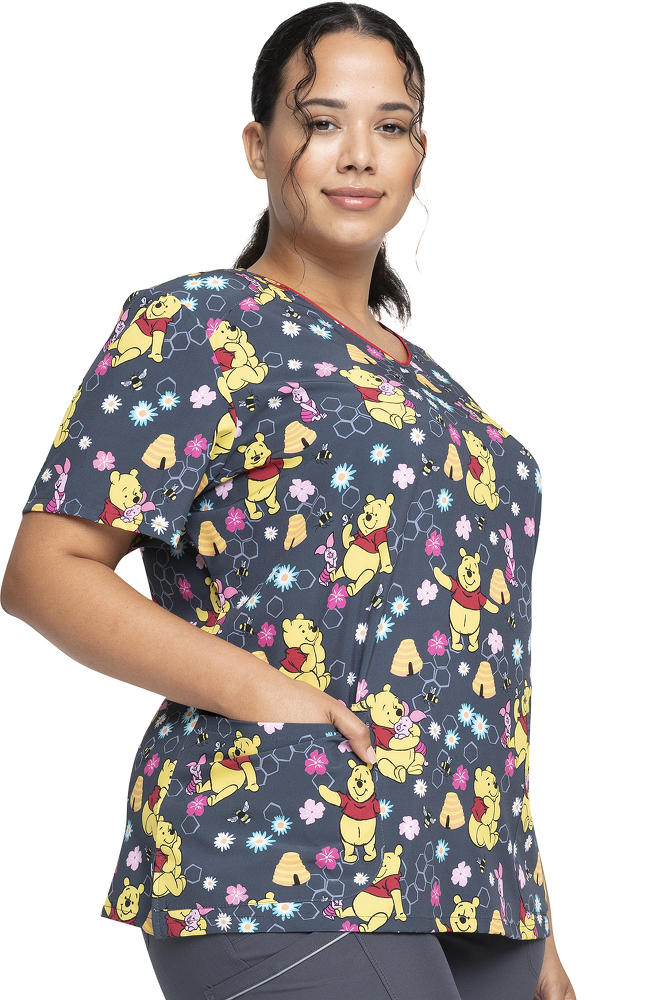 Clearance Women's Bee's Knees Print Scrub Top Cherokee Clearance Women's Bee's Knees Print Scrub Top -Silverts-shop 4 ck tf659 printclearance 650 1
