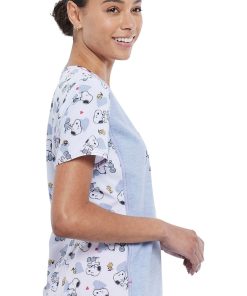 Cherokee Clearance Women's Free Hugs Print Scrub Top -Silverts-shop 4 ck tf682 printclearance 650