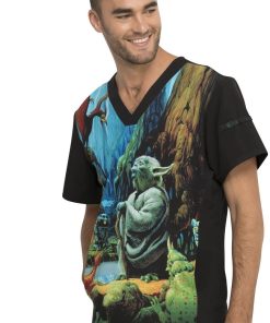 Cherokee Clearance Men's Jedi Master I Am Print Scrub Top 5 Cherokee Clearance Men's Jedi Master I Am Print Scrub Top -Silverts-shop 4 ck tf708 printclearance 650 5