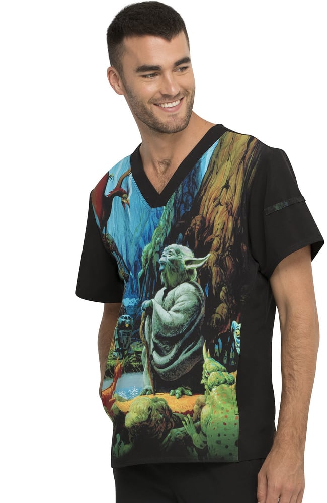 Clearance Men's Jedi Master I Am Print Scrub Top Cherokee Clearance Men's Jedi Master I Am Print Scrub Top -Silverts-shop 4 ck tf708 printclearance 650 5
