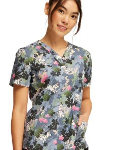Cherokee Women's Plain Sight Puppies Print Scrub Top 5 Cherokee Women's Plain Sight Puppies Print Scrub Top -Silverts-shop 4 ck tf736 print 650
