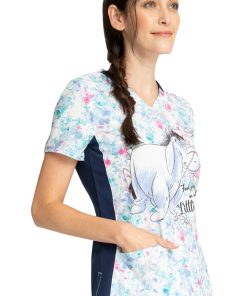 Cherokee Clearance Women's Find Joy Print Scrub Top -Silverts-shop 4 ck tf780 printclearance 650