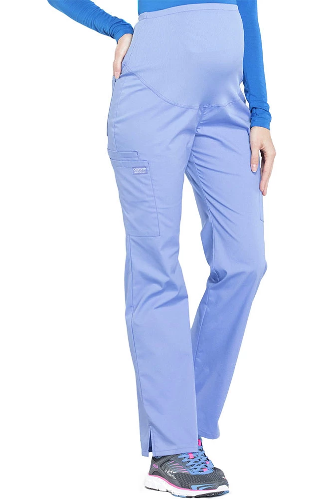 Cherokee Workwear Clearance Women's Maternity Soft Knit Waistband Scrub Pant - Image 4