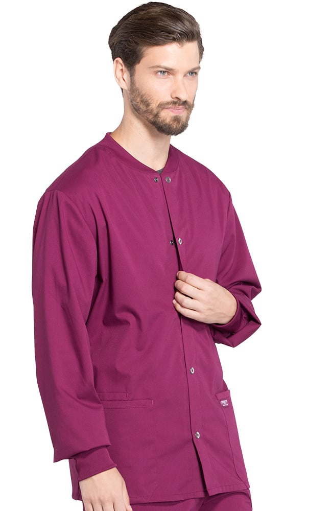 Clearance Men's Snap Front Warm-Up Solid Scrub Jacket Cherokee Workwear Clearance Men's Snap Front Warm-Up Solid Scrub Jacket -Silverts-shop 4 ck ww360 clearance 650