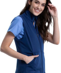 Cherokee Workwear Women's Knit Solid Scrub Vest 5 Cherokee Workwear Women's Knit Solid Scrub Vest -Silverts-shop 4 ck ww521 650