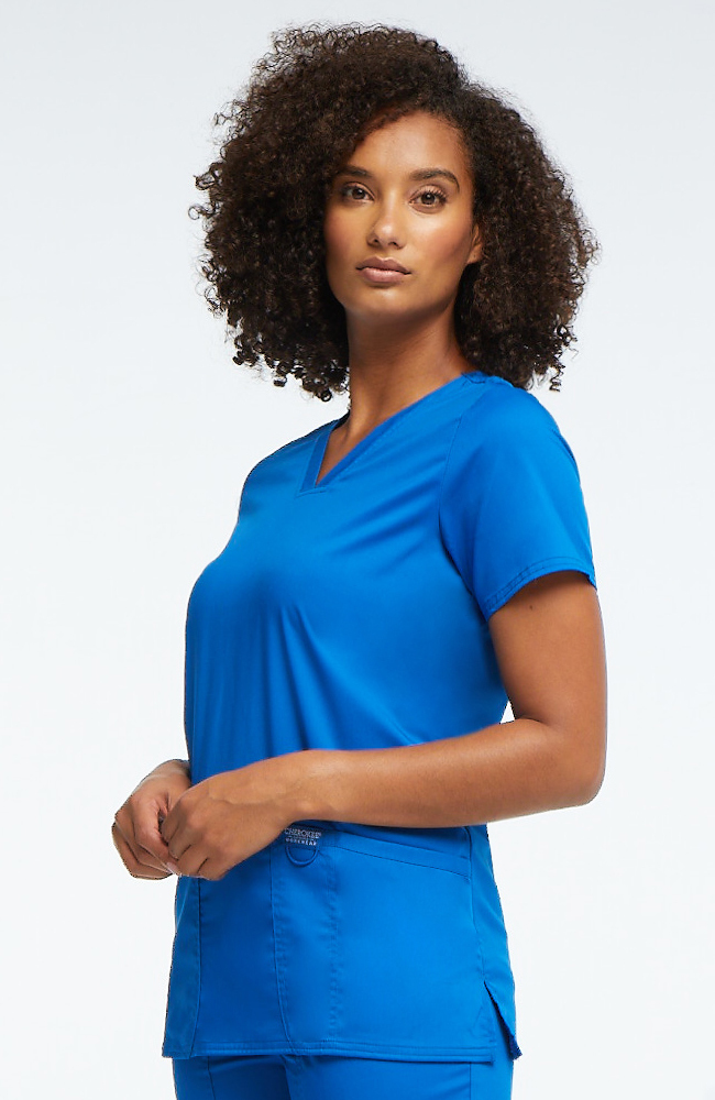 Clearance Women's V-Neck Solid Scrub Top Cherokee Workwear Clearance Women's V-Neck Solid Scrub Top -Silverts-shop 4 ck ww620 clearance 650