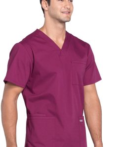 Cherokee Workwear Clearance Men's V-Neck Utility Solid Scrub Top 5 Cherokee Workwear Clearance Men's V-Neck Utility Solid Scrub Top -Silverts-shop 4 ck ww695 clearance 650
