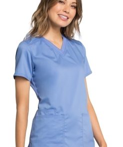 Cherokee Workwear Women's V-Neck Solid Scrub Top 10 Cherokee Workwear Women's V-Neck Solid Scrub Top -Silverts-shop 4 ck ww770ab 650