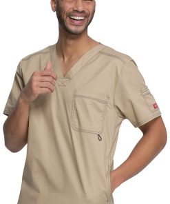Dickies Clearance Men's Youtility V-Neck Scrub Top 4 Dickies Clearance Men's Youtility V-Neck Scrub Top -Silverts-shop 4 di 81722 clearance 650