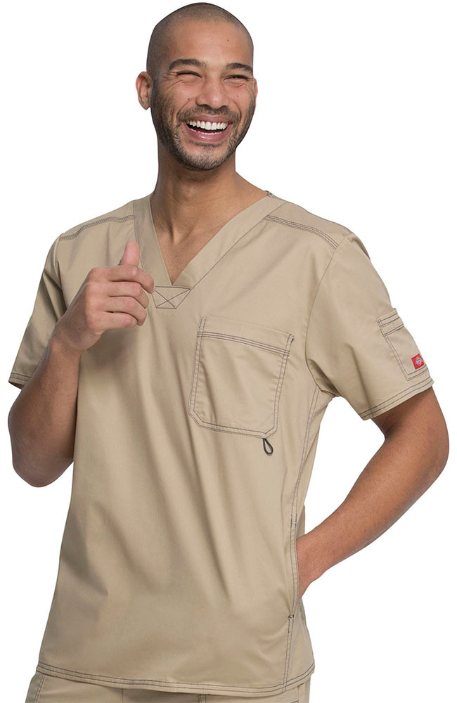 Clearance Men's Youtility V-Neck Scrub Top Dickies Clearance Men's Youtility V-Neck Scrub Top -Silverts-shop 4 di 81722 clearance 650