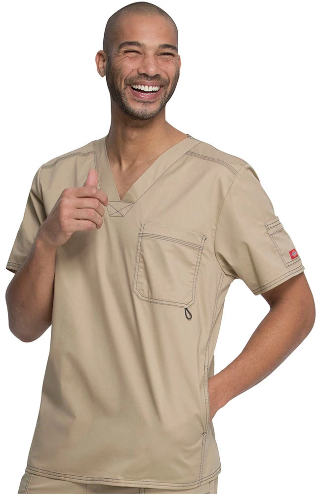 Dickies Clearance Men's Youtility V-Neck Scrub Top - Image 4