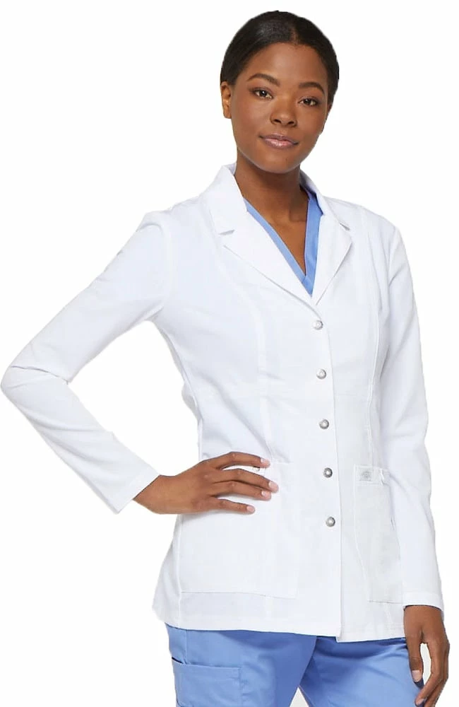 Dickies Clearance Women's Snap Front 28" Lab Coat - Image 4