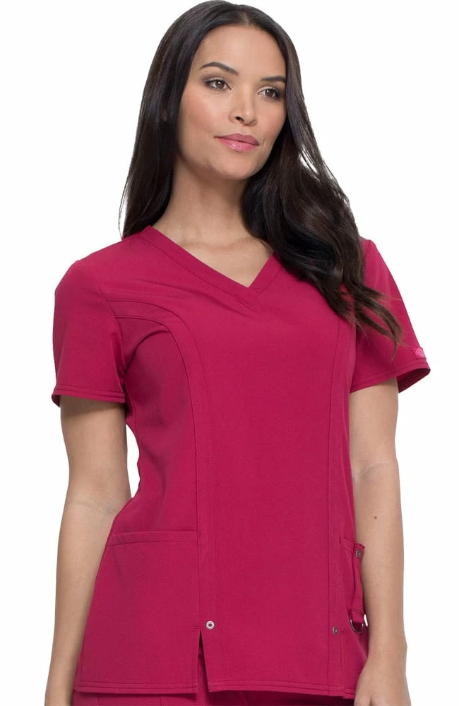 Dickies Clearance Women's V-Neck Solid Scrub Top - Image 4