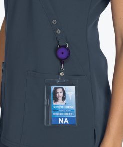 Dickies Clearance Women's Mock Wrap Solid Scrub Top -Silverts-shop 4 di 85956 clearance 650