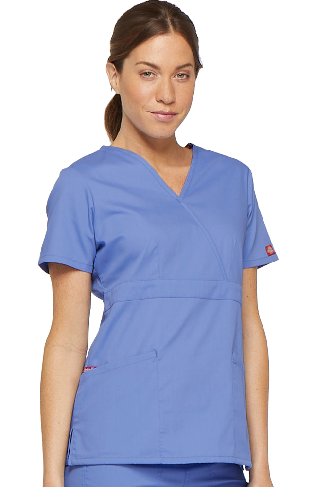 Clearance Women's Mock Wrap Solid Scrub Top Dickies Clearance Women's Mock Wrap Solid Scrub Top -Silverts-shop 4 di 86806 clearance 650