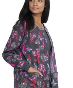 Dickies Clearance Women's Snap Front Speck-Tacular Love Print Scrub Jacket 5 Dickies Clearance Women's Snap Front Speck-Tacular Love Print Scrub Jacket -Silverts-shop 4 di dk301 printclearance 650