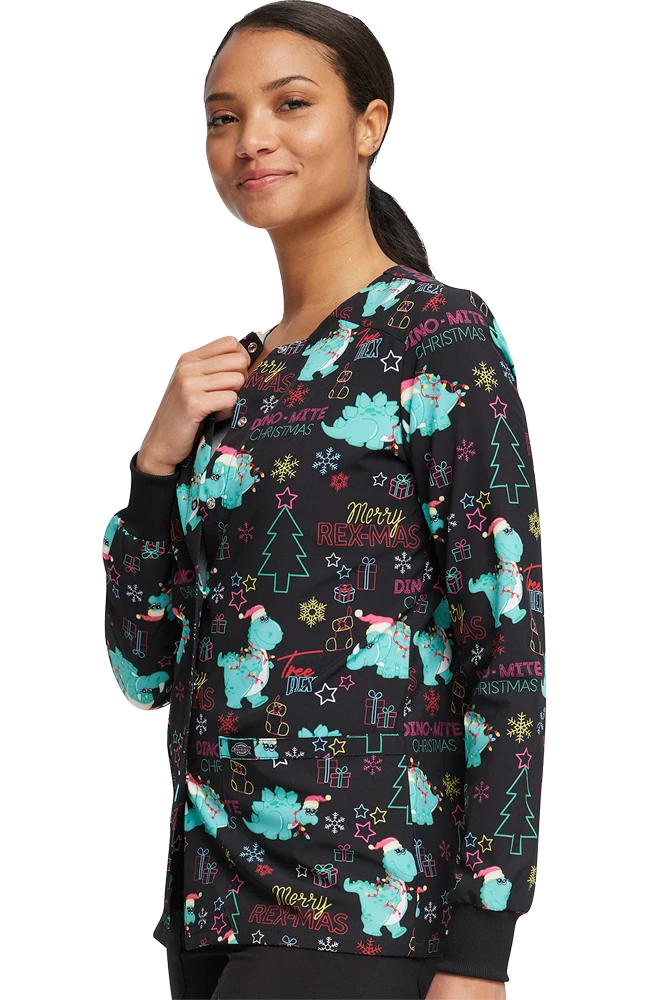 Dickies Women's Merry RexMas Print Jacket - Image 4