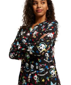 Dickies Women's Different Tune Print Scrub Jacket -Silverts-shop 4 di dk309 print 650