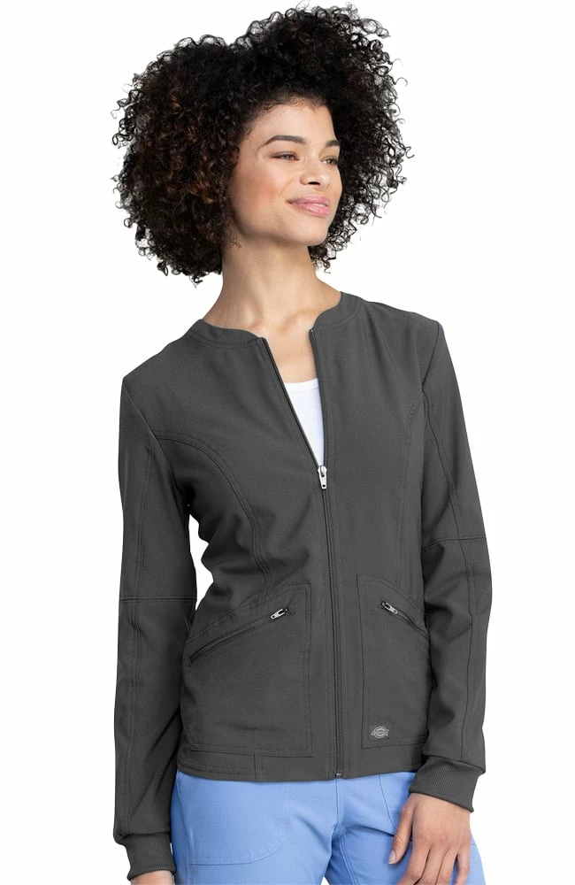 Dickies Clearance Women's Warm Up Solid Scrub Jacket - Image 4