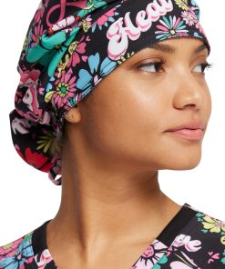 Dickies Women's Bouffant Love Hope Heal Print Scrub Hat -Silverts-shop 4 di dk514 print 650 1