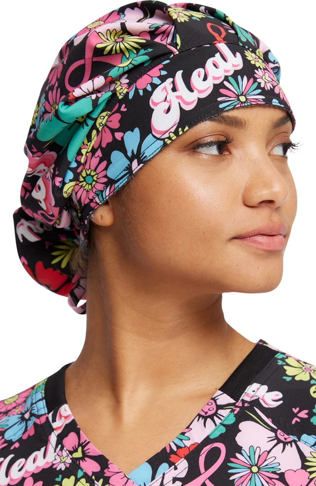 Dickies Women's Bouffant Love Hope Heal Print Scrub Hat - Image 4