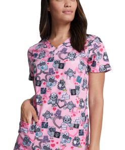 Dickies Clearance Women's Hoo Cares For You Print Scrub Top 5 Dickies Clearance Women's Hoo Cares For You Print Scrub Top -Silverts-shop 4 di dk717 printclearance 650 1