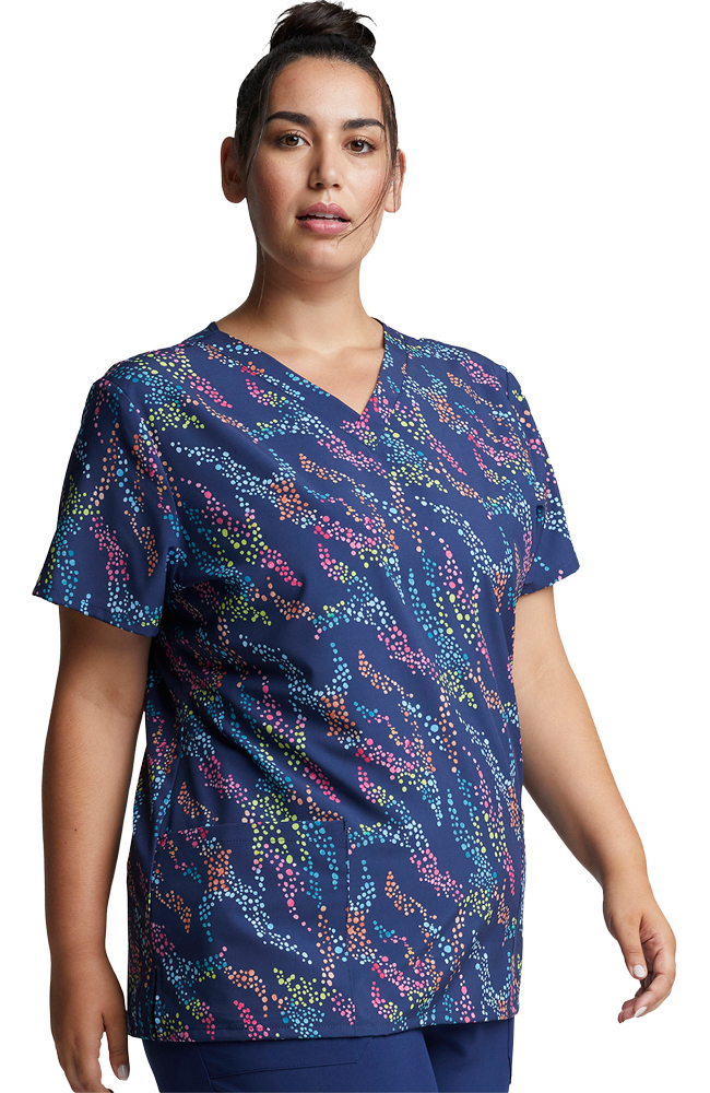 Clearance Women's Safari Spots Print Scrub Top Dickies Clearance Women's Safari Spots Print Scrub Top -Silverts-shop 4 di dk717 printclearance 650