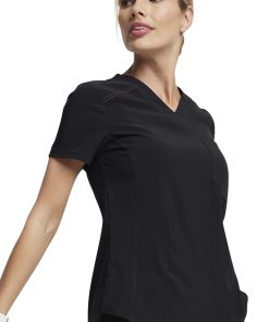 Dickies Women's Tuckable V-Neck Scrub Top -Silverts-shop 4 di dk748 650