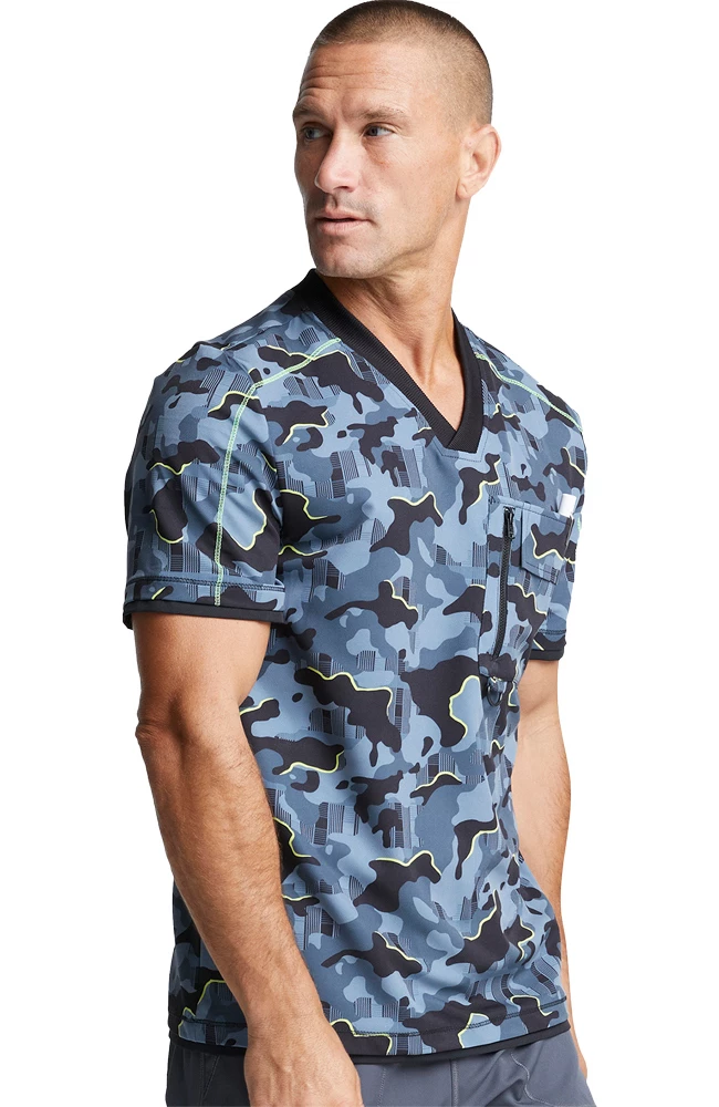 Dickies Clearance Men's Tough Glowing Print Scrub Top - Image 4
