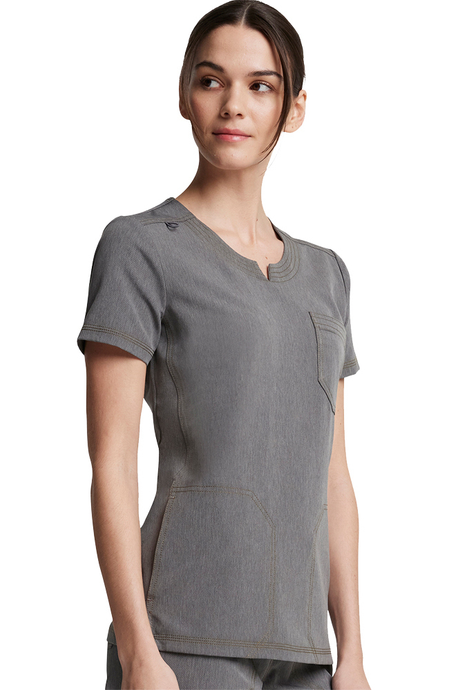 Clearance Women's Notch Neck Scrub Top Dickies Clearance Women's Notch Neck Scrub Top -Silverts-shop 4 di dk842 clearance 650