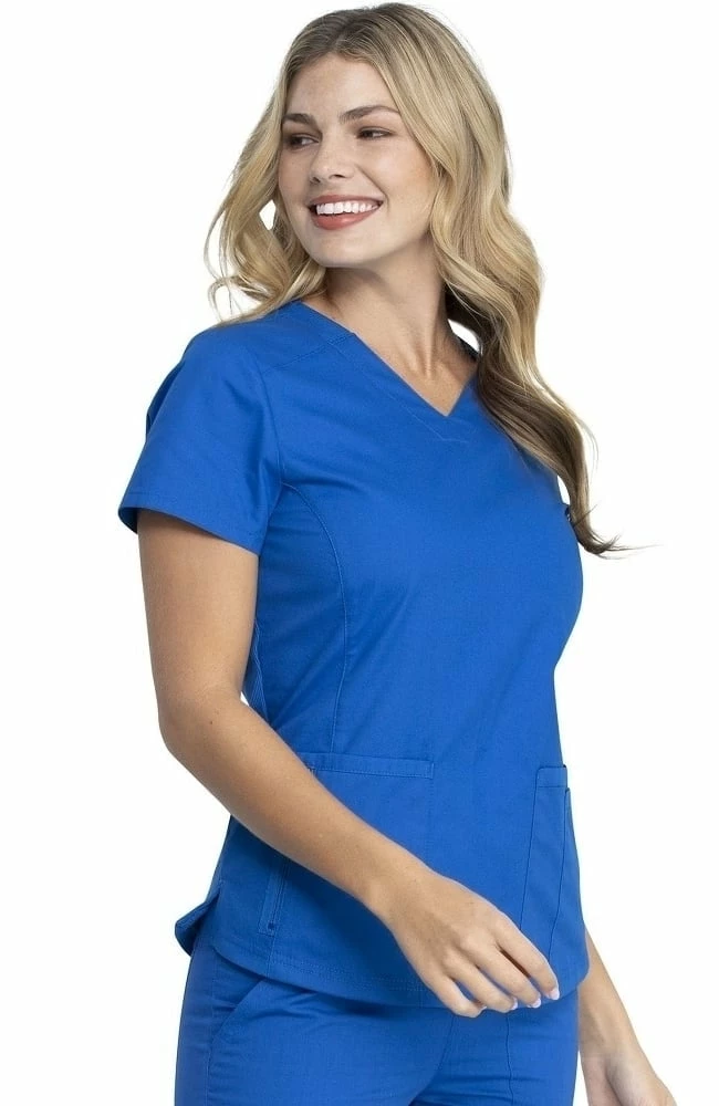 Dickies Women's V-Neck Solid Scrub Top - Image 4