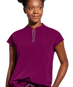 Healing Hands Women's Sandy Zip Mandarin Collar Scrub Top 5 Healing Hands Women's Sandy Zip Mandarin Collar Scrub Top -Silverts-shop 4 hh 2286 650