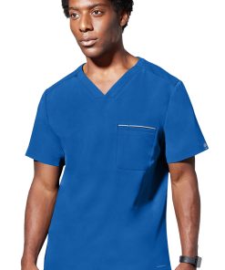 Healing Hands Men's Spencer V-Neck Scrub Top -Silverts-shop 4 hh 2381 650