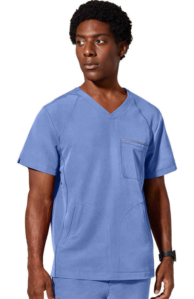 Men's Steven V-Neck Scrub Top Healing Hands Men's Steven V-Neck Scrub Top -Silverts-shop 4 hh 2382 650